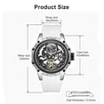 thumbnail image 6 of MEGIR Fashion Men's Full Automatic Watch Hollow Out Luminous Sports Mechanical Waterproof Wristwatch, 6 of 6