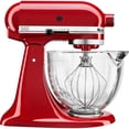thumbnail image 2 of KitchenAid KSM105GBCER 5-Qt. Tilt-Head Stand Mixer with Glass Bowl and Flex Edge Beater - Empire Red, 2 of 3