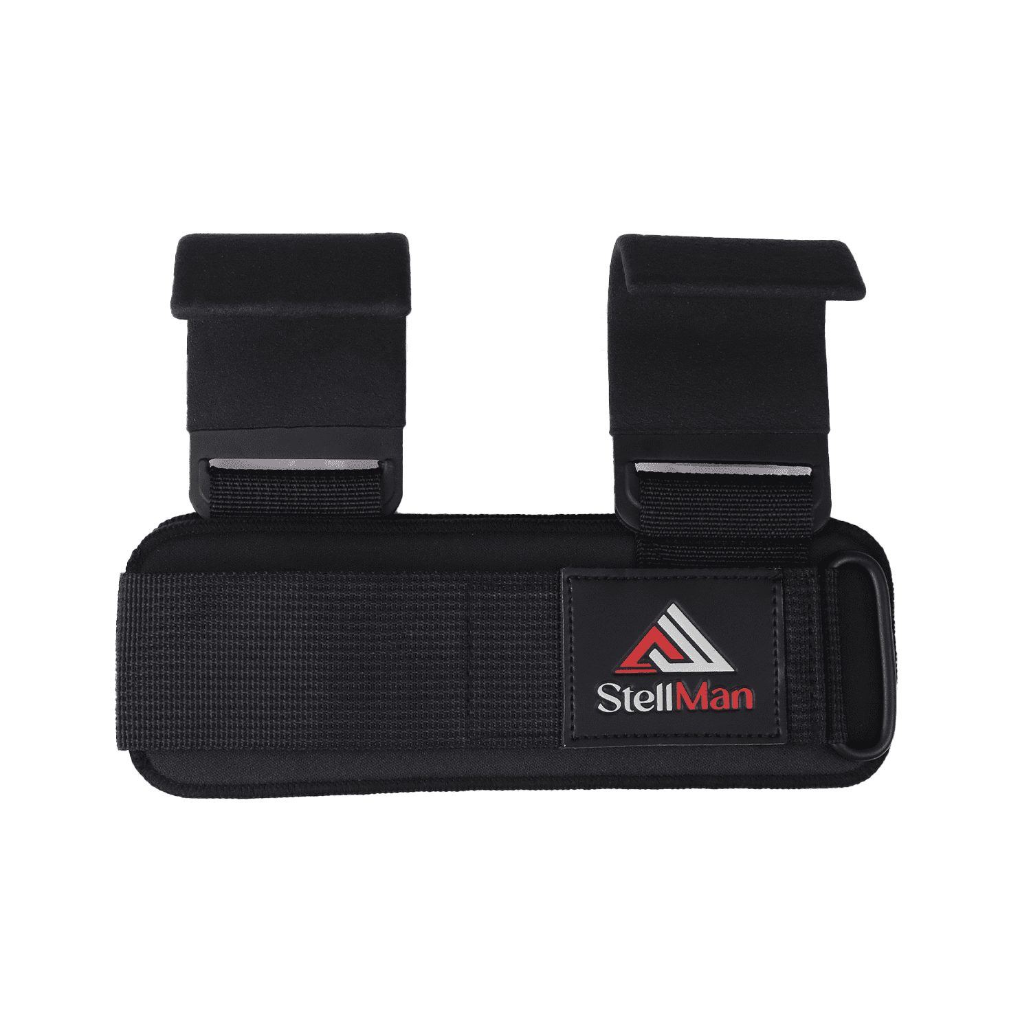 StellMan Weightlifting Hooks with Wrist Support Straps for Heavy Lifting and Pulling Exercises
