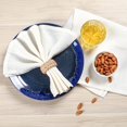 thumbnail image 2 of Fingercraft Cloth Napkins, 100% Linen Table Napkins, 20 in x 20 in, Set of 6, Grey, 2 of 9