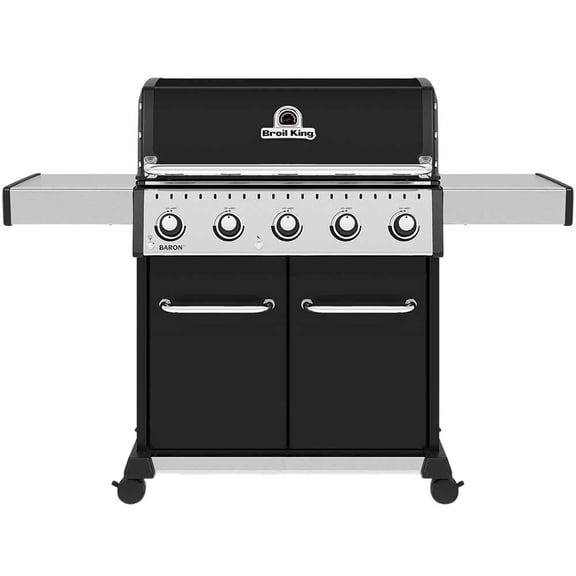 Broil King 876214 Baron 520 Pro, Liquid Propane (LP), Stainless Steel, Black