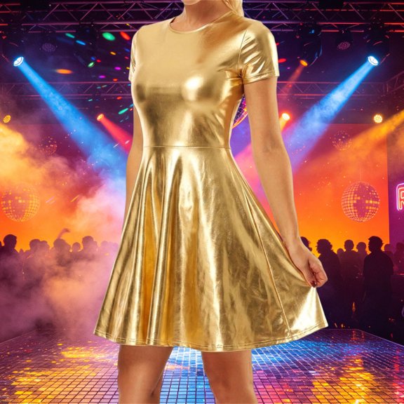 Elegant Female Space Dress For Events And Performances