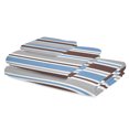thumbnail image 2 of Blue Brown Striped Towel Set of 3, Soft Microfiber Bath Towels, Hand Towel, Washcloths, Farmhouse Stripes Modern Abstract Art Quick-Dry Absorbent Towels for Bathroom Kitchen Hotel Beach Gym Spa, 2 of 9