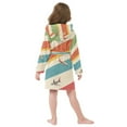 thumbnail image 7 of FORMRS Niños Bathrobe Unisex Hooded Robe Soft Plush Pajamas Sleepwear, Size 7-9T, Colorful Plane, 7 of 7