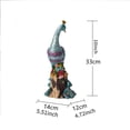 thumbnail image 5 of Feng Shui Creative Peacock Statues，Resin Bird Sculpture  Living Room, Bed Room And Office Handicraft Porch Decoration Statue, 5 of 5