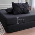 thumbnail image 4 of Juego de ropa de cama Maple&Stone Queen de 7 piezas Black Pintuck, 4 of 6