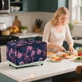 thumbnail image 4 of Renewold Small Appliance Cover for Toaster Oven, Keep Kitchen Appliance Free From Dust And Fingerprint, Smart Oven Air Fryer Cover Kitchen Decor, 22.5 x 18.5 x 13 Inches, Peony Dark Blue Pink, 4 of 7