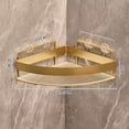 thumbnail image 2 of 2-Pack Corner Shower Caddy with Hooks, No Drilling Acrylic Shower Organizer with Metal Fence, 2 of 8