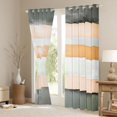thumbnail image 3 of Castle Fairy Stripes Black Out Curtains,Geometric Lines Curtains Pack of 2 (42x63 Each), 3 of 6
