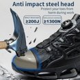 thumbnail image 2 of New Rotating Button Work Sneakers Safety Shoes Men Steel Toe Shoes Work Protective Men Boots Indestructible Shoes Puncture-Proof, 2 of 5