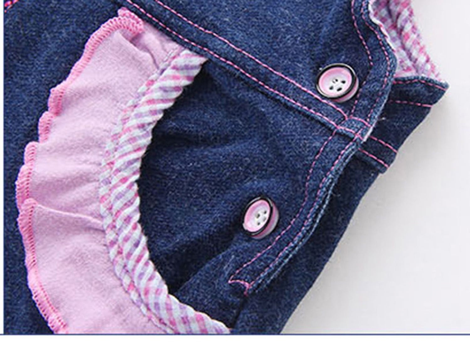 KIDSCOOL SPACE Baby Girl Cute 3D Bunny Jean Leisure Overalls,18-24 Months