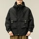 thumbnail image 4 of Chaqueta tipo cargo informal japonesa nuevos de otoño, chaqueta rígida holgada con capucha para hombre, 4 of 4