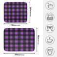 thumbnail image 4 of Purple and Black Checked Drying Dish Mat Quick Drying Absorbent Soft Durable for Kitchen 18" x 24", 4 of 10
