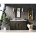 thumbnail image 4 of Elegant Kitchen and Bath Alden 60 inch Single Bathroom Vanity in Mocha Brown, 4 of 10