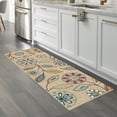 thumbnail image 2 of Maples Rugs Reggie Bohemian Floral Beige Washable Hallway Runner Rug, 2' x 7', 2 of 6