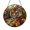 Acrylic 3.5 Inch, variant on Animal Art Glass Style Window Hanging – Tiger Theme Home Decoration