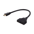 thumbnail image 3 of Divisor de Cable HDMI ANGGREK Hembra a 2 Hembra Negro 30 cm, 3 of 8