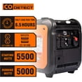 thumbnail image 4 of GENMAX Portable Inverter Generator，5500W Ultra-quiet Gas Engine with Electric Start, EPA Compliant, Eco-Mode Feature, Ultra Lightweight for Backup Home Use & Camping (GM5500i), 4 of 8