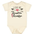 thumbnail image 3 of Inktastic I Love My Grandma and Grandpa Heart and Arrows Boys or Girls Baby Bodysuit, 3 of 5