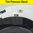 thumbnail image 2 of (4 Pack) Tire Pressure 105 PSI Stickers, Laminated Vinyl Decals, Truck Safety Markings, Self-Adhesive Durable Labels (2" x 1", White/Black), 2 of 5