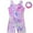 Purple, variant on Wancir Gymnastics Leotards for Girls Sparkly One-Piece Pro Kids Unitard Biketards with Shorts and Hair Band