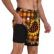thumbnail image 2 of Balery Sunflower Gnomes and Bees Bañador para hombre, shorts de playa de secado rápido con entrepierna y forro de compresión-Medium, 2 of 6