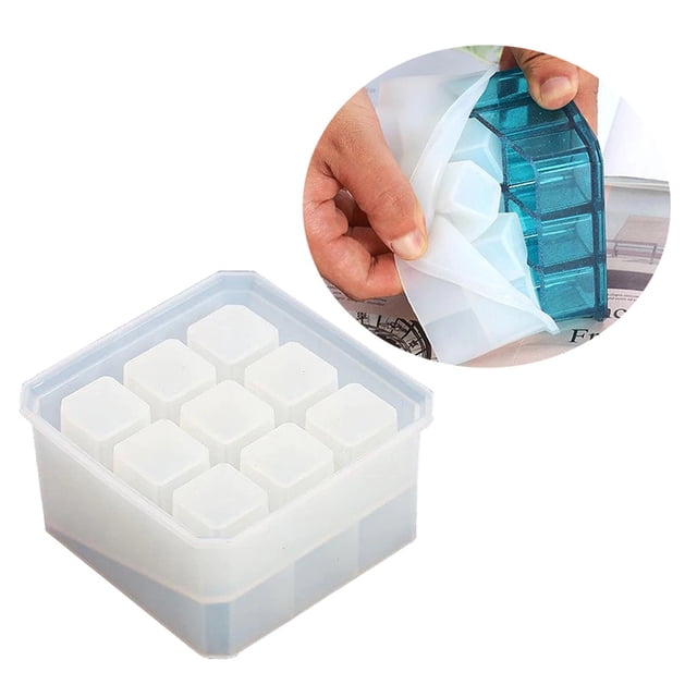 Storage Box Mold DIY Creative Silicone Mold Jewelry Box Mold for Cosmetics
