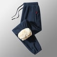 thumbnail image 6 of uikmnh Mens Sweatpants,Mens Lamb Padded and Thickened Pants Outdoor Travel Drawstring Casual Pants,Size 3XL, 6 of 6