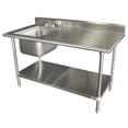thumbnail image 2 of Work Table with Sink 16 in x 20 in, 1, 2, Deck Mount (Faucet) KMS-11B-305L, 2 of 2