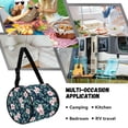 thumbnail image 5 of ZIATUBLE Floral Paper Towel Holder Green Leaves Paper Dust Cover Case with Smooth Zipper Hanging Toilet Paper Dispenser Kitchen Paper Towel Holder Organizer Lightweight Storage Bags, 5 of 7