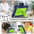 thumbnail image 5 of FIEWESEY Case for Walmart Onn 7 Inch Gen 3 2022 Tablet(Model:100071481),Shockproof Kids Rugged Case with Shoulder Strap&Stand Cover for Walmart Onn 7 Gen 3 2022+Screen Protector(Navy/Green,1 Pcs), 5 of 6