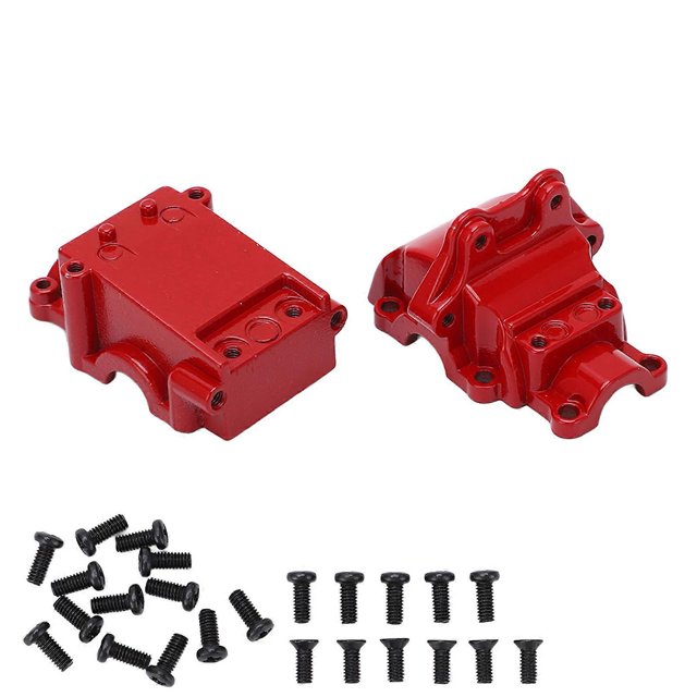 RC Gearbox Cover, Heavy Duty Corrosion Resistant Steel Differential Case for WLtoys 144001 for 124016 for 124017 for 124018