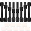 8 Pcs Child Safety Cabinet Lock with Self Adhesive Pads, Viaky Adjustable Straps Baby Proof Latches Black for Kitchen Drawer Oven Refrigerator Toilet Seat Doors Closet & Cupboard, No Drill Screw Tools
