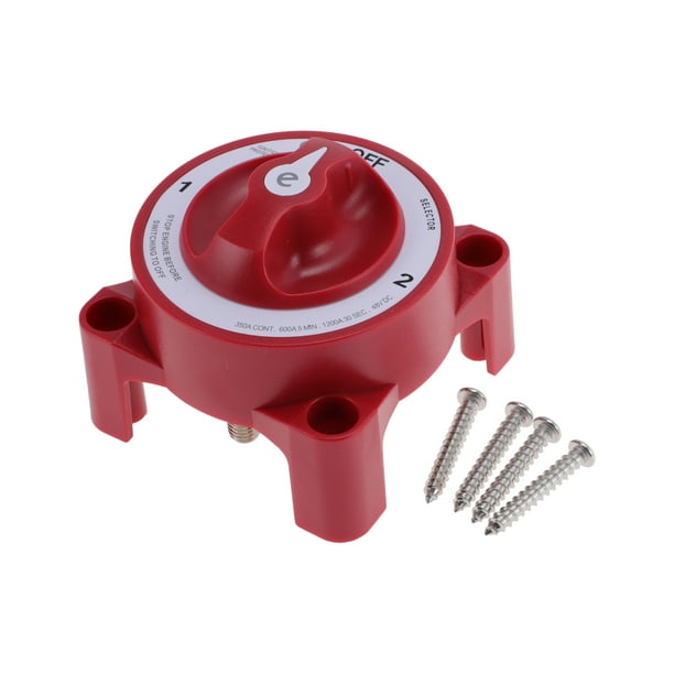 Interruptor de Desconexión de Batería 32V Interruptor de Corte de Energía Aislador ON/OFF para Baterías de Coches, Vehículos, RVs y Barcos 1 Pc