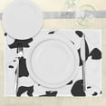 thumbnail image 3 of Ambesonne Zoo Place Mats Set of 4, Pandas, Standard Size, Charcoal Grey White, 3 of 6