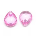thumbnail image 2 of U8MO Teardrop Charms Pendants Pink Lot Faceted Acrylic 10mm Jewelry Making 20pcs, 2 of 2