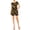 Camo Green, variant on Women's Soft Short Sleeve Romper withTie Back and Pockets