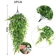 thumbnail image 2 of Plantas colgantes artificiales, follaje sintético resistente a los rayos UV para decoración interior y exterior, artesanía de alta calidad, 2 piezas, 2 of 5