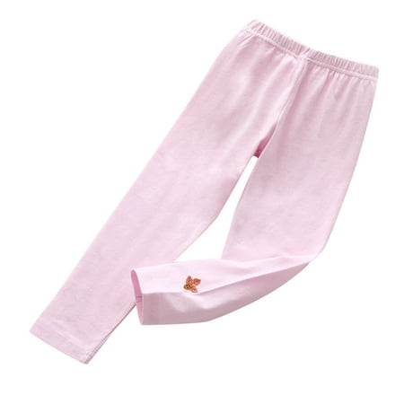 

adviicd Neutral Baby Clothes Toddler Pants Boys Tollder Girl High Elastic Waist Flare Leg Pants Casual Long Bell Bottom Trousers Pink 4-5 Years