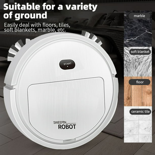 WarmthandFish Automatic Robot Vacuum Cleaner Auto Robotic Vacuum Self Detects Stairs Pet Hair