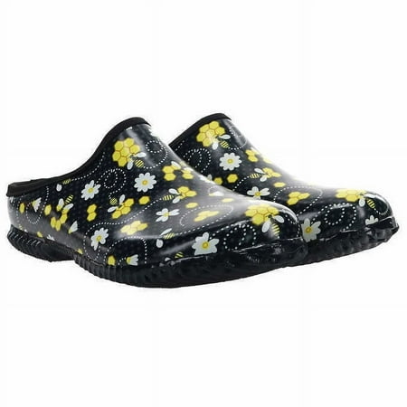 Western Chief Blooming Garden Women's Classic Clog Rain Shoes (Yellow, US 9) - NWT