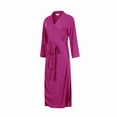 thumbnail image 2 of Richie House Bathrobe Kimono Women's Cotton Robe Long Belted Dressing Gown Lounge Night Spa RHW2824-G-S, 2 of 3