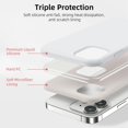 thumbnail image 4 of Compatible for iPhone 13 Case and iPhone 14 Case 6.1 Inch with Slim Silicone Shockproof Protective Phone Case for iPhone 13/iPhone 14 with [Soft Touch Microfiber Lining]-Snow White, 4 of 8