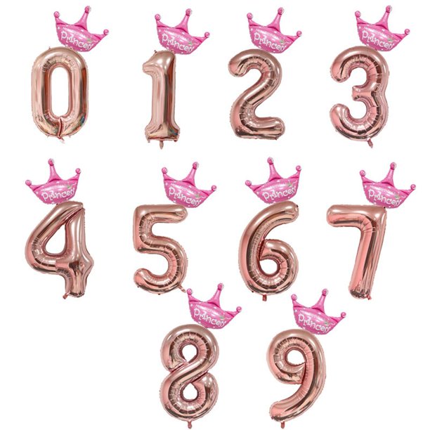 2 uds. Globos de aluminio con número de arcoíris de 32 pulgadas, globo de aire, decoraciones para fiesta de cumpleaños, niños, rosa, oro, rosa, plata, azul, bola de 0-9 dígitos Tan Jianjun unisex