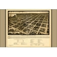 thumbnail image 1 of 24"x36" Gallery Poster, Aeroplane view map of Amarillo, Texas 1912, 1 of 1