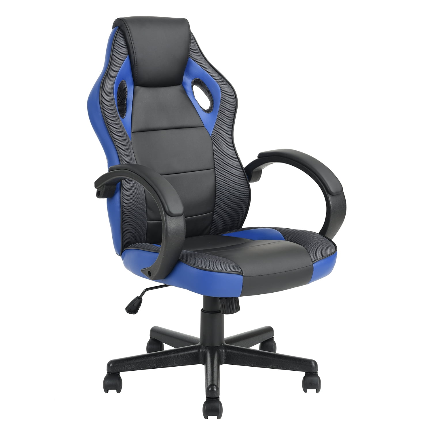 FurnitureR Gaming Chair Racing Style Ergonomic Backrest Padded Headrest Lumbar Support Height Adjustment Swivel Home Office Computer Chair Walmart