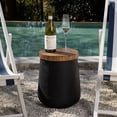 thumbnail image 2 of VENTOPYR Round Outdoor Coffee Table,Faux Wood Tree-Trunk Design Accent  End Table for Patio, Garden, 2 of 5