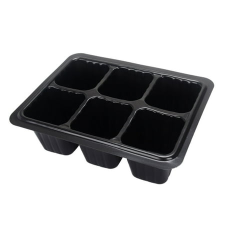 Fysho 6/12 Cells Nursery Pot Planting Seed Tray Kit Heat Moisture Preservation Plant Germination Box with Lid Garden Seeds Starting Grow Boxes for Succulent