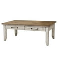 thumbnail image 1 of Bowery Hill Rustic Ivory and Honey Finish Cocktail Table, 1 of 5