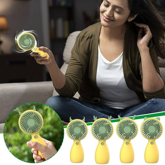 XGFHYJEH Hand Held Fan, Mini Fan Handheld, Hand Held Fan Rechargeable, Portable Folding Hand Held Cooling Fan